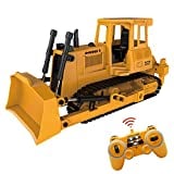 Mostop RC Bulldozer 2.4G RC Loader Tractor Crawler Bulldozer Remote Control Construction Vehicle for Kids