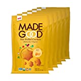 Made Good Cheddar Star Puffed Crackers, Gluten Free and USDA Organic 6 Bags (4.26 oz Each); Contain Nutrients of One Full Serving of Vegetables, Nut and Allergen Free Snacks