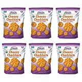 Milton’s Cheesy Cheddars Organic Snack Crackers, Pack of 6, 6 Oz Each