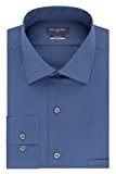 Van Heusen men's Regular Fit Flex Collar Stretch Solid Dress Shirt, Dusty Blue, 17.5 Neck 34 -35 Sleeve X-Large US