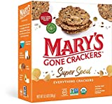 Mary's Gone Crackers Super Seed Crackers, Organic Plant Based Protein, Gluten Free, Everything, 5.5 Ounce (Pack of 1)