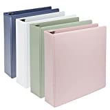 Samsill Earth's Choice, 2" Durable D-Ring View Binder 4 Pack, USDA Certified Biobased, Eco-Friendly, Fashion Assortment (MP46969)