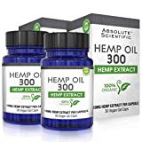 Hemp Oil Capsules 2-Pack for Pain Relief, Reduce Stress, Anti-Anxiety, Natural Anti Inflammatory, Rich in MCT Fatty Acids, Herbal Sleep Supplement - Grown and Made in USA - 60 Caps