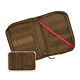 Military Style Medium Bible Cover & Organizer for Men - Personalize Your Camo Bible Case with Morale Patches That Reflect Your Beliefs. (Coyote Brown)