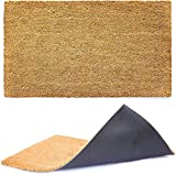 Coco Coir Door Mat, 36" x 72" x 0.5", Great for Double Doors, Heavy Duty, Indoor Outdoor, Large Size, Non-Slip Backing, Mats for Entry Ways, Garage, Floors, Patio, Entrance Areas