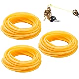 YOUEON 3 Pack Natural Latex Rubber Tubing Tube 1/4" (6mm) ID x 3/8" (9mm) OD, 49.2 Ft Speargun Band for Slingshot Catapult, Surgical Tube, Rubber Tubing, Elastic Parts Rocket Outdoor Hunting