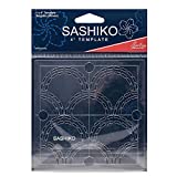 Sew Easy Sashiko Embroidery Template 4 x 4in Seigaiha (Waves)