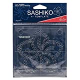 Sew Easy Sashiko Embroidery Template 4 x 4in Sakura (Cherry Blossom)