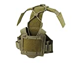 The Mercenary Company Gen 4 Hybrid NVG Battery Case & Counterweight Pouch + Cable Management System for Tactical Helmets (Tan)