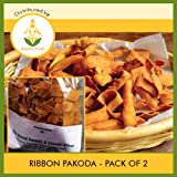Grand Sweets and Snacks (GSS) Ribbon Pakoda (Pack of 2) Each Pkt 250g (B-P)