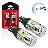 LASFIT 921 LED Bulb 912 T15 Reverse Back Up Light CANBUS Error Free Bulb 904 916 6000K Xenon White , 2021 New Upgrade Design(Pack of 2)