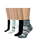 Hanes womens Hanes Women's Lightweight Breathable Ankle 6 Pair Pack fashion liner socks, Black Assorted, 9-May US