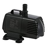 EcoPlus Eco 1267 Water Pump Fixed Flow Submersible Or Inline For Aquariums, Ponds, Fountains & Hydroponics - UL Listed, 1347 GPH, Black