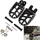 AnXin Foot Pegs Footpegs Footrests Foot Pedals Rests CNC MX For KLX250R 94-96 KLX250 06-20 KLX250S 09-14 KLX300 KLX300R KLX300SM 97-07 2020 KLX650 93-96 Dirt Bike Black