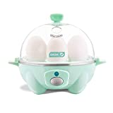 DASH Rapid Egg Cooker: 6 Egg Capacity Electric Egg Cooker for Hard Boiled Eggs, Poached Eggs, Scrambled Eggs, or Omelets with Auto Shut Off Feature - Aqua, 5.5 Inch (DEC005AQ)