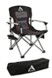 ARB 10500111A Camping Chair Incl. Extruded Aluminum Armrests/Locking Catches/Drink Holder Side Tray/Side Pocket/Magazine Pocket/Carry Bag Camping Chair