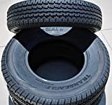 Set of 2 (TWO) Transeagle ST Radial II Premium Trailer Radial Tires-ST225/75R15 225/75/15 225/75-15 117/112L Load Range E LRE 10-Ply BSW Black Side Wall