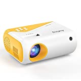 Mini Projector, AuKing 2021 Upgraded 1080P Supported Outdoor Projector, Projector for Outdoor Use Compatible with HDMI, USB, Laptop, iOS and Android Phone