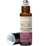 Frankincense and Myrrh Essential Oil Roll OnNatural Frankincense Essential Oils & Myrrh Essential Oil for Body Aches & Stiffness, Stress Relief & Skin & Nails-Therapeutic Grade Aromatherapy Oils