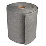 Aain LT010A Heavy Duty Oil Absorbent Pads, Oil Maintenance Mat Roll for All Purpose Super Absorbent Mat Roll, Gray, 150' L x 15" W