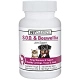 Vet Classics S.O.D. & Boswellia Joint Support Supplement for Dogs, Cats  Dog Hip Supplement, Cat Joint Supplement  Alleviates Aches, Discomfort For Flexibility, Healthy Joint Function - 150 Chewable Tablets