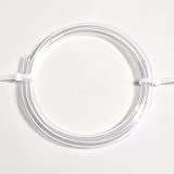 Quickun Lightweight Grade PVC Vinyl Tubing, 5/8" ID x 3/4" OD Industrial Plastic Flexible Hybrid Clear PVC Tubing Hose BPA Free Line, 3.3FT