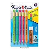 Paper Mate Handwriting Triangular Mechanical Pencil Set with Lead & Eraser Refills, 1.3 mm | Pencils for Kids in Fun Barrel Colors, 5 Count