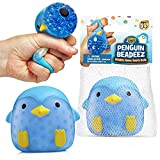 YoYa Toys Penguin Beadeez Squeeze Ball Fidget Toy | Sensory Fidget Stretch Ball for Anxiety, Stress, Anger Management, Hand Strength, Occupational Therapy | Colorful Stress Ball for Kids & Adults