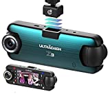 UltraDash Z3 Commercial Edition - Dual Lens Dash Cam for Rideshare Taxi Truck Ambulance Police Professional Drivers Wide Angle IR Lens Night Vision Infrared 2.7" LCD HDR Cabin Passenger