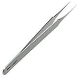 Ingrown Hair Tweezers | Pointed Tip | Precision Stainless Steel | Extra Sharp and Perfectly Aligned for Ingrown Hair Treatment & Splinter Removal For Men and Women | By Tweezees