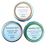 Men's Lotion Bar Set - 3 Lotion Bars 1oz Each - Sandalwood Lotion, Vanilla Oak Lotion, and Tobacco and Bay Leaf Lotion