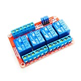 HiLetgo 12V 4 Channel Relay Module with OPTO-Isolated Support High and Low Level Trigger