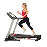 Sunny Health & Fitness Folding Treadmill for Home Exercise with 265 LB Capacity, Device Holder, Bluetooth Speakers and USB Charging - SF-T7917