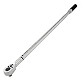 Sunex 40600, " Drive, 48T Torque Wrench, 110 To 600'-Lb, 48 Tooth Ratcheting Mechanism, Accurate To 3% Clockwise & 6% Counterclockwise, Audible Click, Heat Treated Tube, Aluminum Handle
