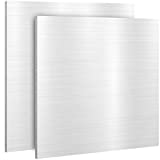 KEILEOHO 2 Pack 6061 Aluminum Sheet 12x12 x 1/8 Inches, Strong and Durable Aluminum Plate, Multifunctional Thin Metal Aluminum Sheet for Mechanical Workshop, Architecture, Electronics, Car, Crafts
