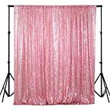 ShiDianYi 4FTX6FT-Fuchsia Pink-Sequin Photo Backdrop, Wedding Photo Booth,Photography Background (Fuchsia Pink)