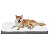 Aplatho Memory Foam Dog Bed, Dog Mat for Medium Large Dogs, Orthopedic Egg Crate Pet Bed Mattress with Removable Washable and Wear Resistant Cover and Nonskid Bottom