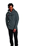 Champion Men's Powerblend Fleece Pullover Hoodie, Script Logo, Granite Heather-Y06794, Small