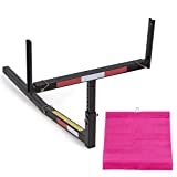 ECOTRIC Truck Bed Extender Pickup Truck Bed Hitch Mount Extension Rack SUV Lumber Ladder Canoe Boat Kayak Long Pipes w/Flag 750lbs Capacity