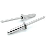 SNUG Fasteners (SNG181) 100 Qty 304 Stainless Steel Blind Rivets (#6-8) 3/16" Diameter x 1/2" Grip