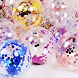 Multicolor Confetti Balloons Party Balloons 12inch 50 Pcs Latex Confetti Balloons Birthday Balloons Party Decoration Wedding Baby Shower Christmas Party-Confetti Multi Color