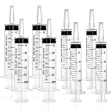 DEPEPE 8pcs 20ml and 60ml Plastic Catheter Tip Syringe with Caps, Multiple Uses for Scientific Lab, Measurement and Dispensing