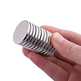 Super Strong Neodymium Disc Magnets, Powerful N52 Rare Earth Magnets for Fridge, DIY, Building, Scientific, Craft, Office Magnets- 1.26 inch x 1/8 inch (12)