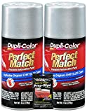 Dupli-Color Bright Silver Metallic Perfect Match Automotive Paint for Chrysler Vehicles - 8 oz, Bundles with Prep Wipe (3 Items)