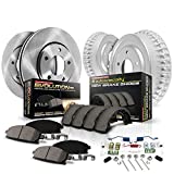 Power Stop KOE15255DK Autospecialty Front and Rear Replacement Brake Kit-OE Brake Drums & Ceramic Brake Pads