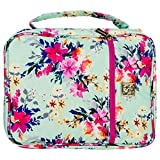 Mary Square Lexington Floral Pattern 8 x 10.5 Inch Polyester Zippered Bible Cover Case with Handle