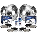 Detroit Axle - Front Rear Brake Kit for Nissan Frontier Xterra Suzuki Equator, Disc Rotors, Ceramic Brake Pads w/Hardware - 10pc Set