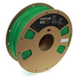 OVERTURE PETG Filament 1.75mm, 3D Printer Consumables, 1kg Spool (2.2lbs), Dimensional Accuracy +/- 0.05 mm, Fit Most FDM Printer (Green)