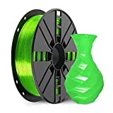 PETG Filament 1.75mm, NOVAMAKER Clear Green PETG 3D Printer Filament, 1kg Spool(2.2lbs), Dimensional Accuracy +/- 0.02mm, Fit Most FDM Printer