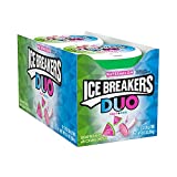 ICE BREAKERS DUO Watermelon Flavored Sugar Free Breath Mints, Holiday, 1.3 oz Tins (8 Count)